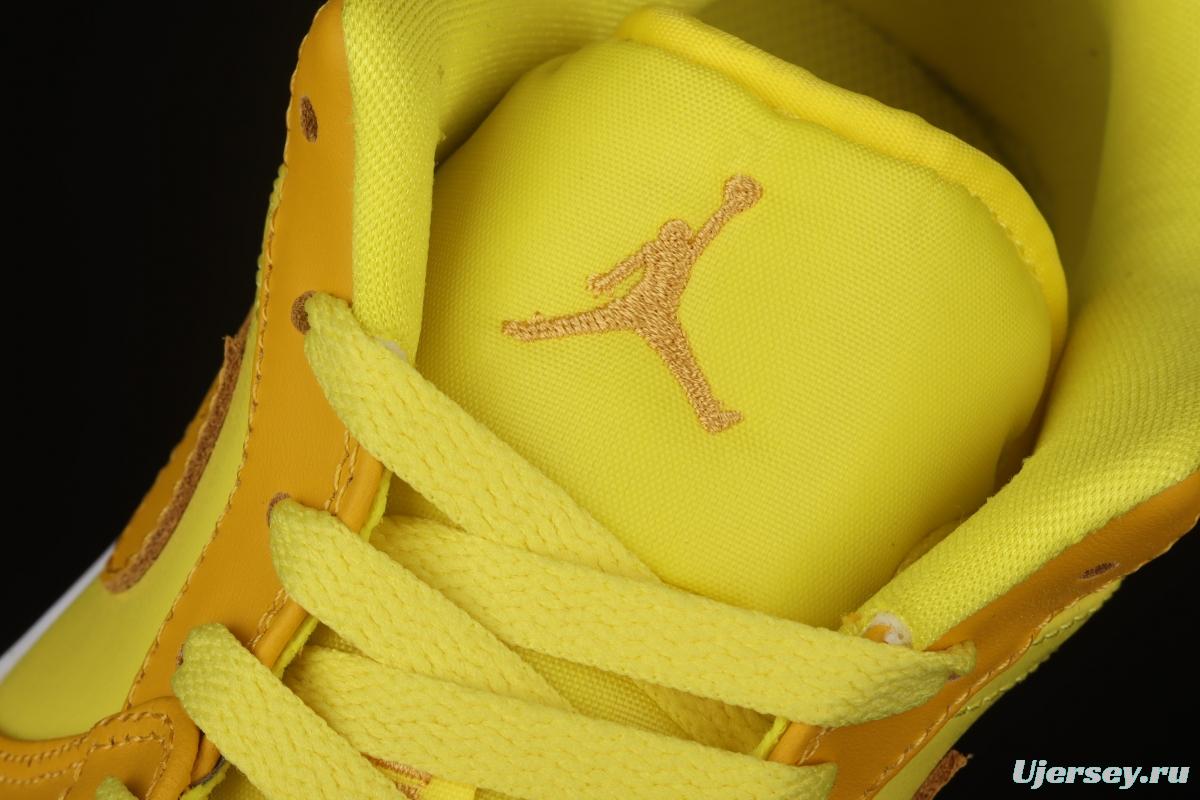 Air Jordan 1 Low lemon yellow low side culture leisure sports shoes DN6998-700