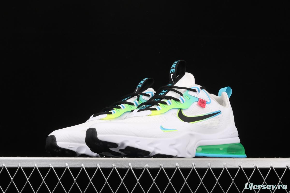 NIKE React Air Max 270Just Do It Takahashi Shield mesh series functional half-palm air cushion running shoes CK6457-100