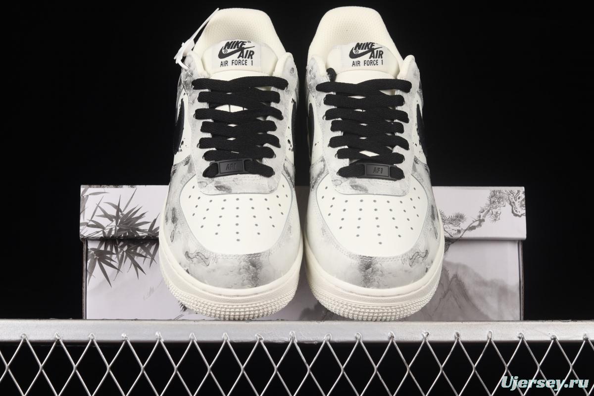 NIKE Air Force 11607 Low landscape ink painting Chinese limelight low-top casual board shoes BL1522-089