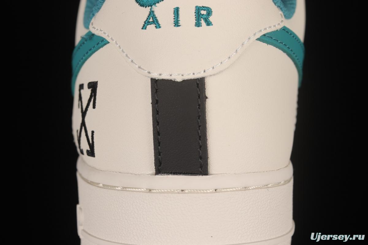 NIKE Air Force 1'07 Low black, white and green low-top casual sneakers BS8872-023