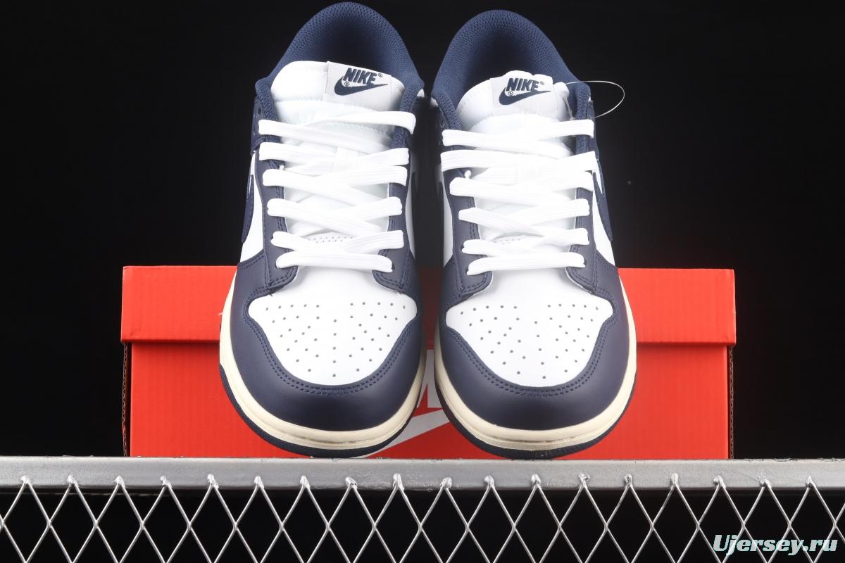 NIKE SB DUNK Low Navy Blue navy blue color SB buckle rebound fashion casual board shoes DD1503-115