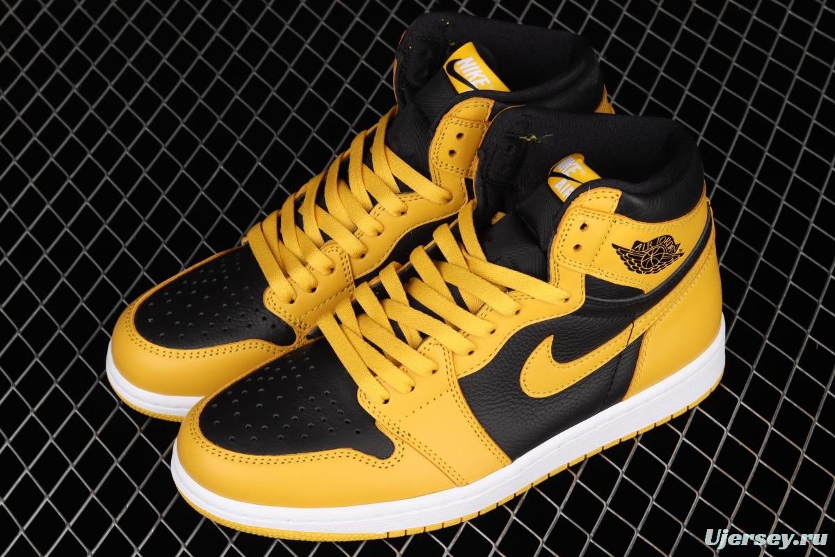 Air Jordan 1 High OG Pollen black and yellow 555088-701