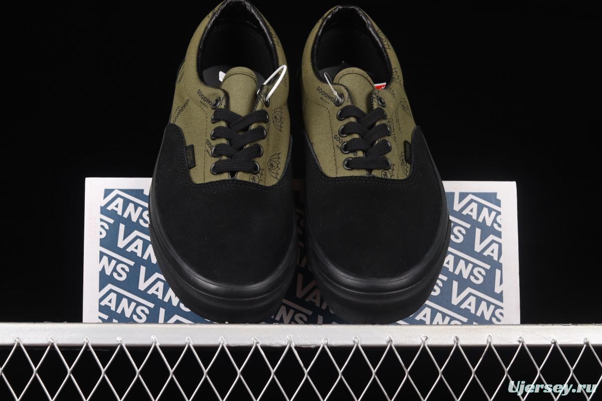 Goodhod x Vault OG Era LX olive green low-top casual canvas shoes VN0A3CXN8CT