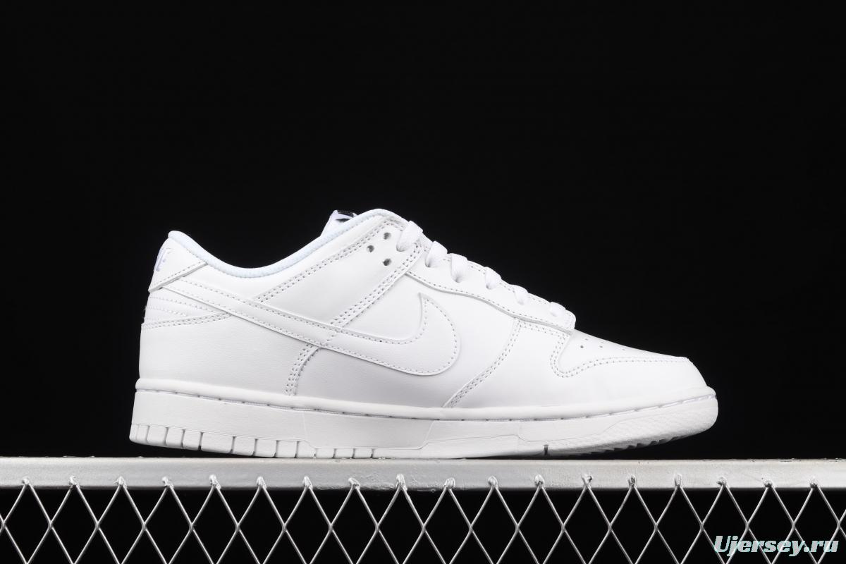 NIKE SB DUNK Low Prm pure white color SB buckle rebound fashion leisure board shoes DD1503-109