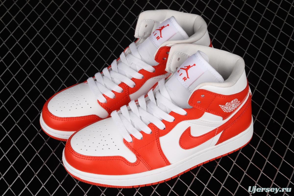 Air Jordan 1 Mid Havana Red Zhongbang Basketball shoes BQ6472-116