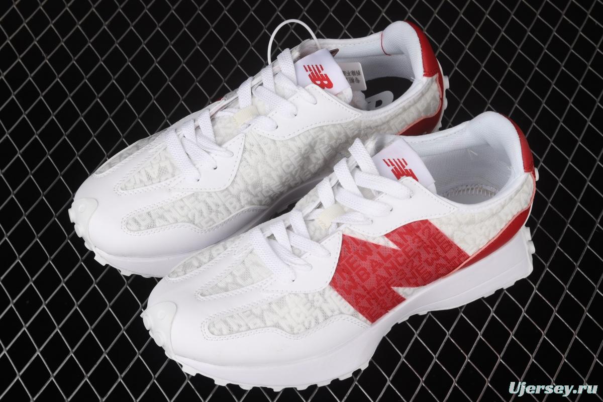 New Balance MS327 series breathable embossed retro leisure sports jogging shoes MS327KB