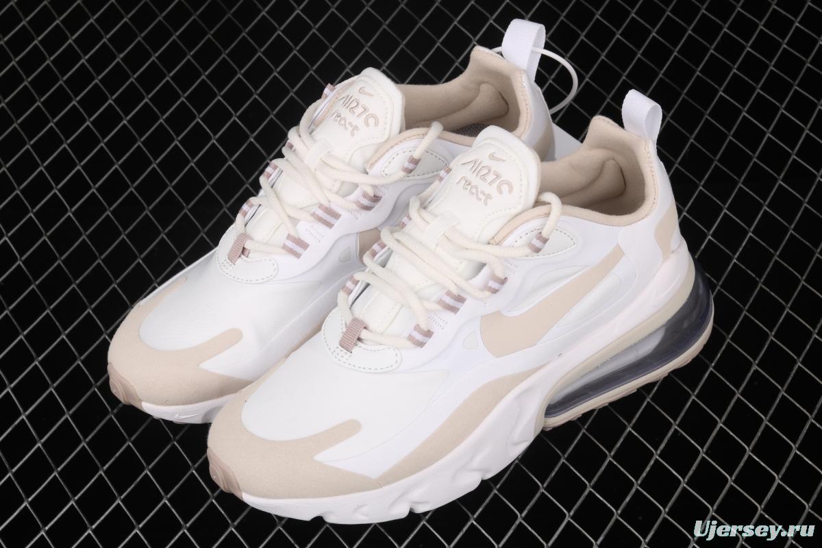 NIKE Air Max 270React new high-frequency mesh hollowing out function half-palm air cushion running shoes CJ0619-102