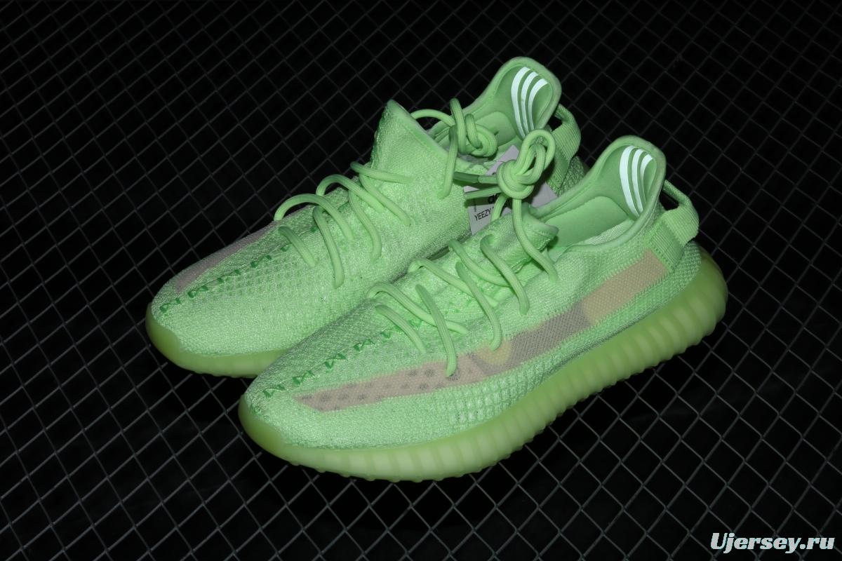 Adidas Yeezy 350 Boost V2 Gid EH5360 Darth Coconut 350 second generation luminous green color matching