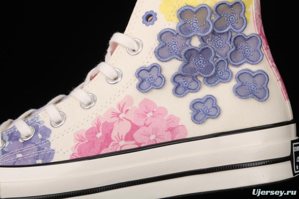 Converse 1970S Flower Series High Top Leisure Board shoes 570580C