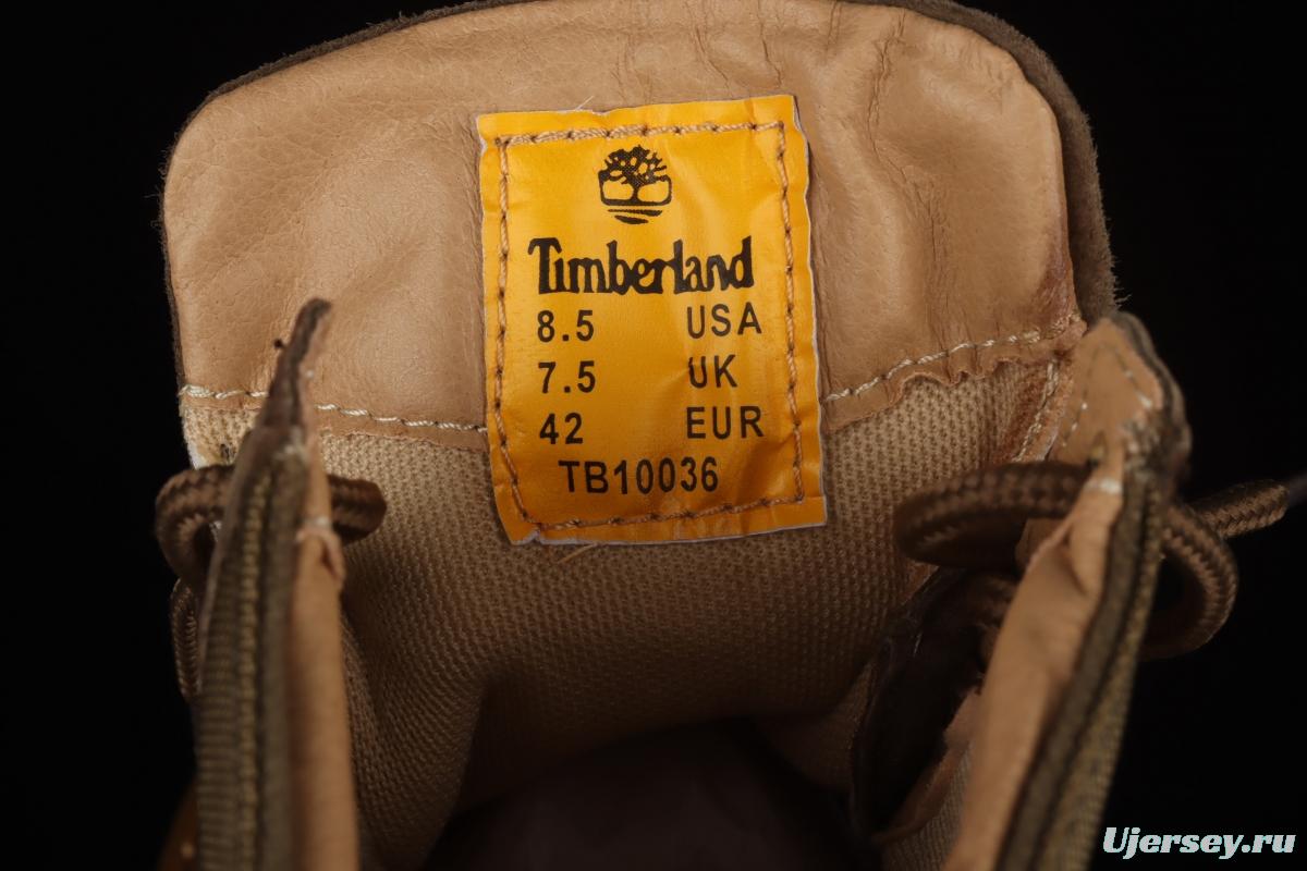 Timberland Timberland medium-top outdoor casual shoes TB10036KHAKI