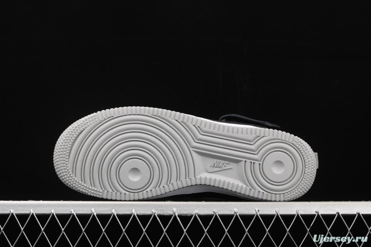NIKE Air Force 1 Lv8 ShAdidasow Grey Shadow Grey side Logo3M reflective board shoes BQ6819-008