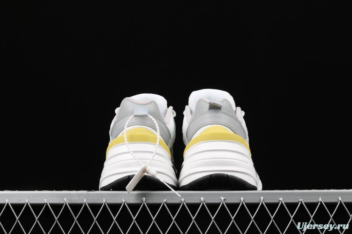 NIKE M2K Tekno white gray gold color retro sports daddy shoes AO3108-009