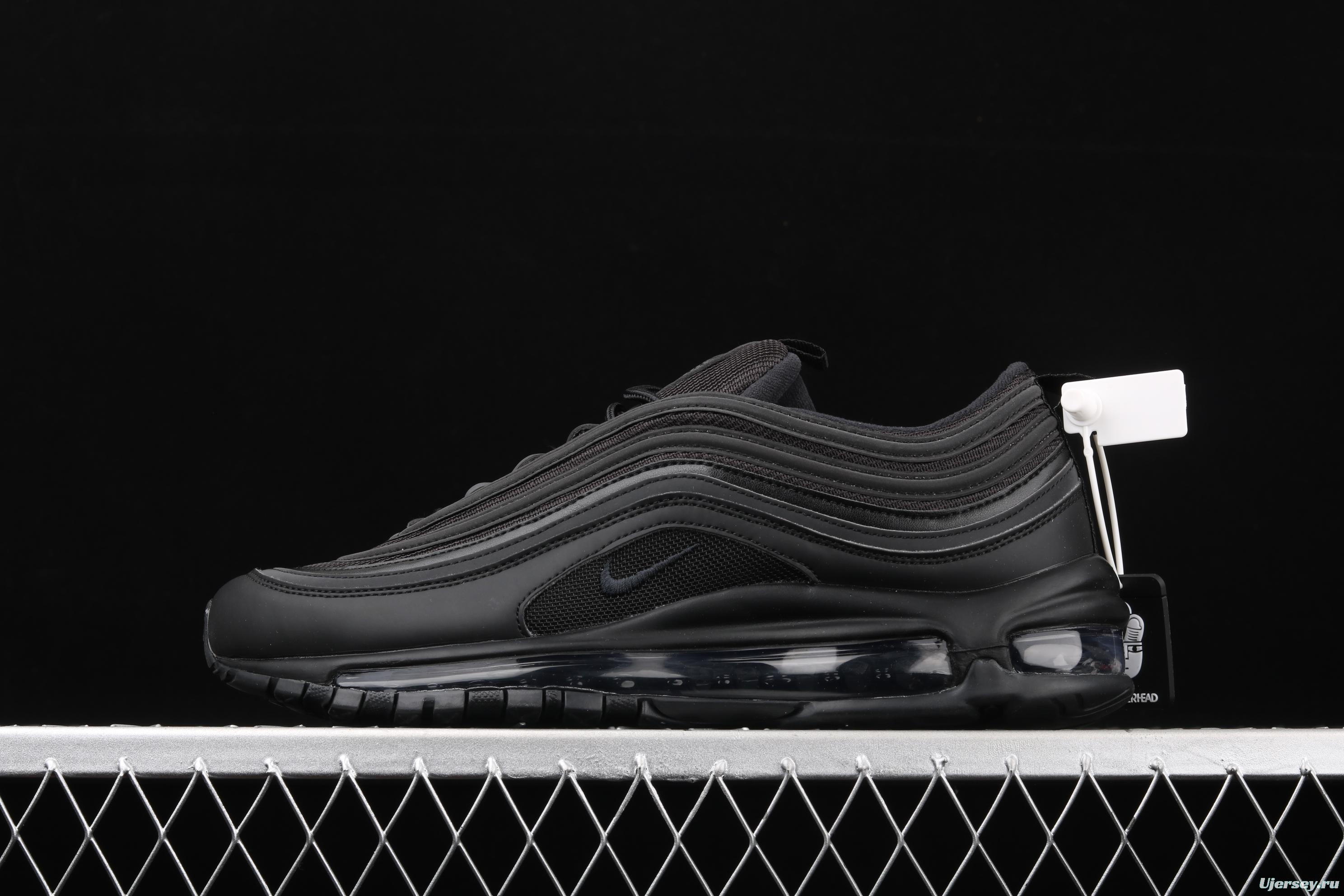 NIKE Air Max 973M reflective all-black bullet air cushion running shoes BQ4567-001