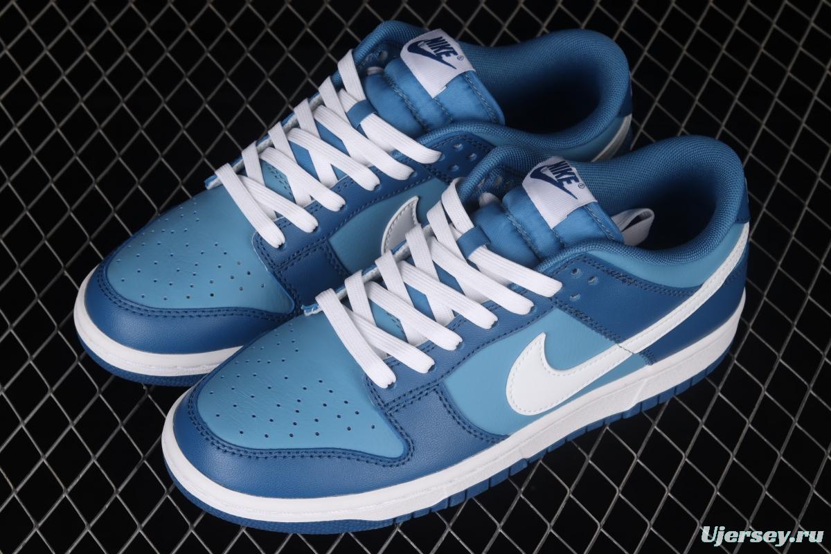NIKE SB DUNK Low Dark Marina Blue sea blue color SB buckle rebound fashion leisure board shoes DJ6188-400