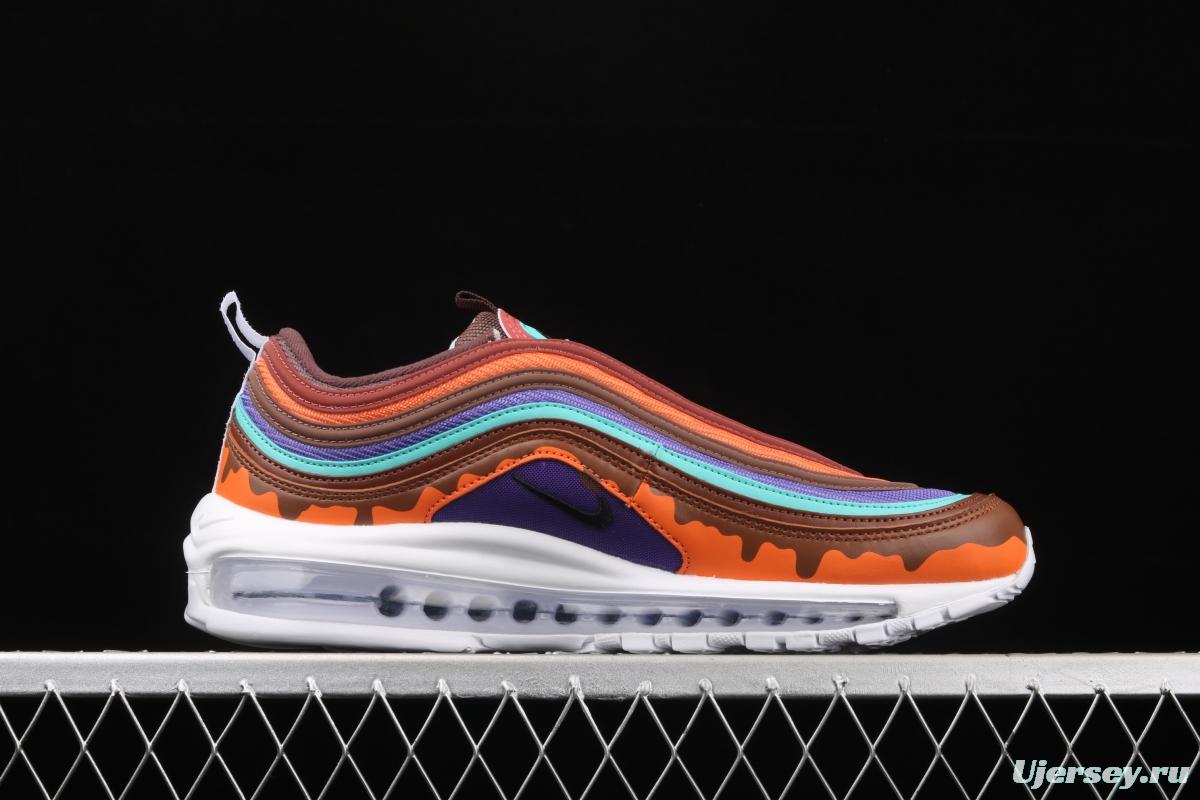 NIKE Air Max 97 melted ice cream color mattress running shoes 921826-101