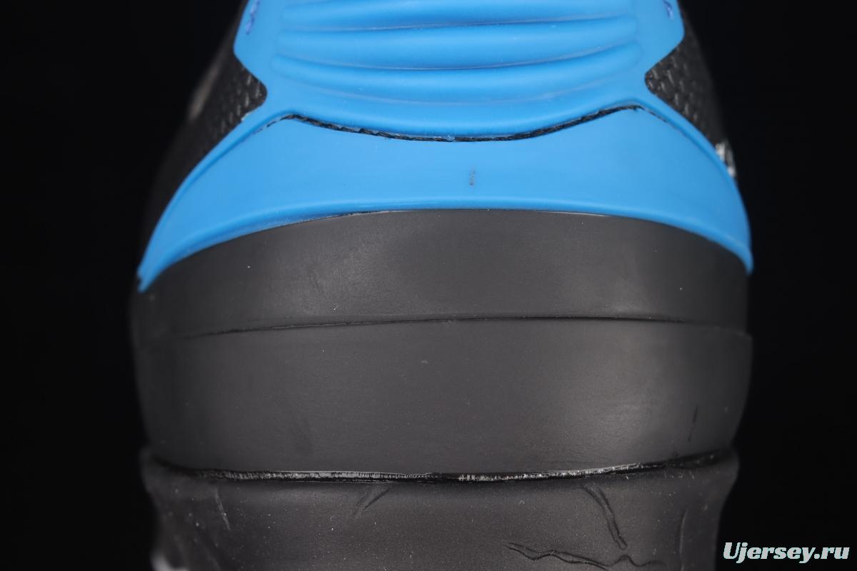 OFF-White x Air Jordan 2 Low SP AJ2 Joe 2 black and white color matching basketball shoes DJ4375-004