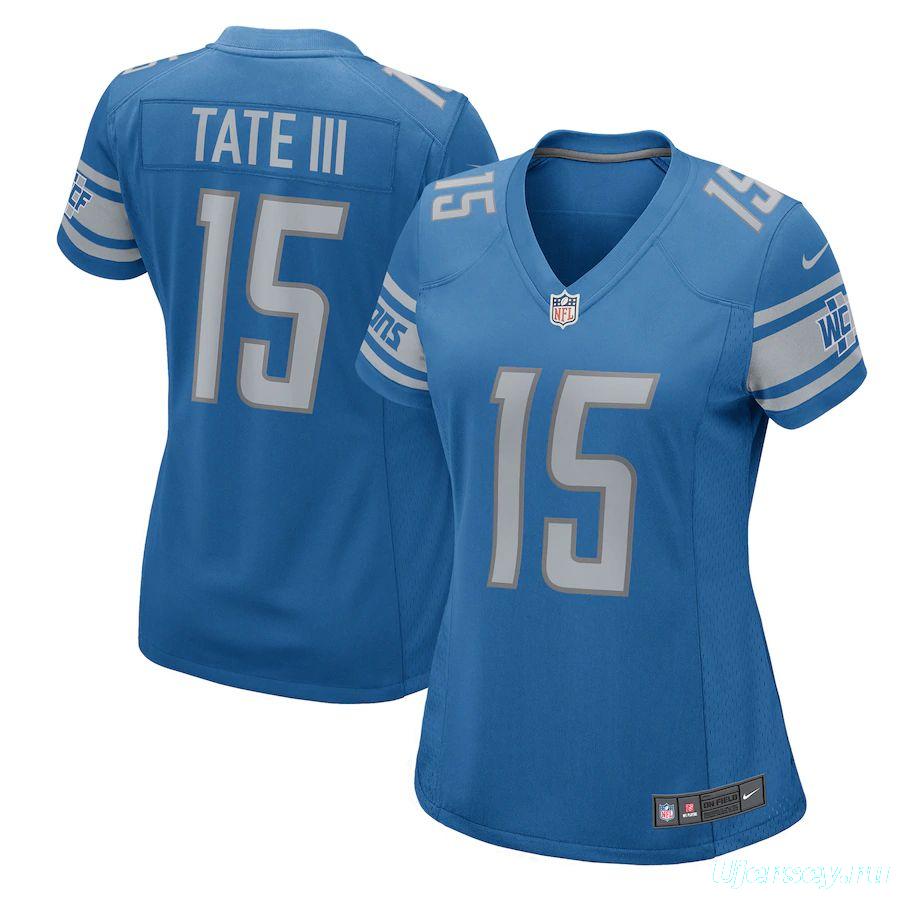Women's Golden Tate Blue 2017 Player Limited Team Jersey