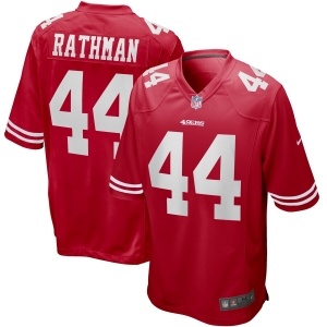 Men's Tom Rathman Scarlet Retired Player Limited Team Jersey