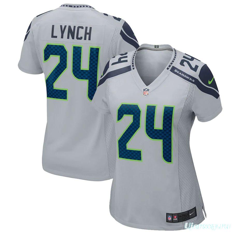 Women's Marshawn Lynch Gray Player Limited Team Jersey