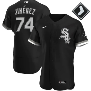 Men's Eloy Jimenez Black Alternate 2020 Authentic Player Team Jersey