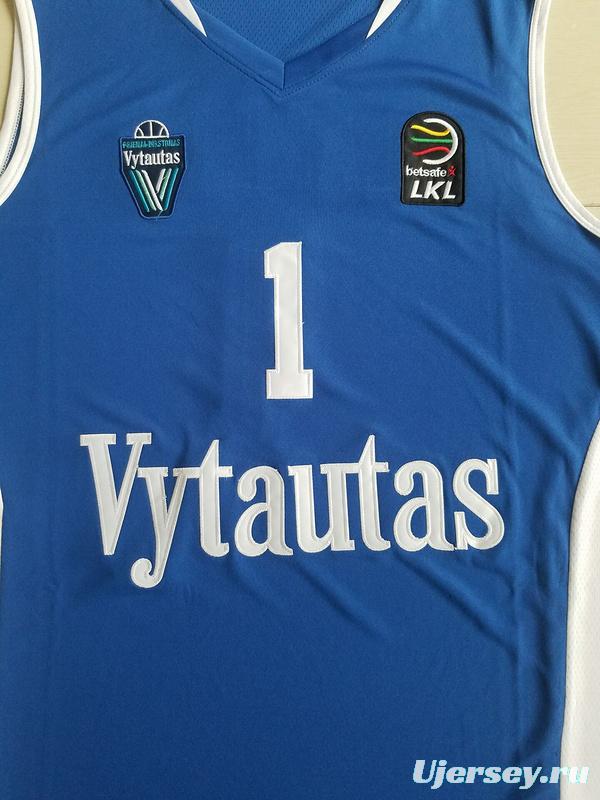 Lamelo Ball 1 Lithuania Vytautas Blue Basketball Jersey