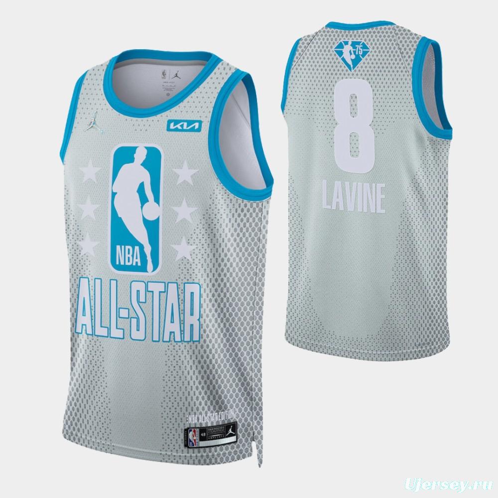 Adult 2022 All-Star Zach LaVine Gray Jersey