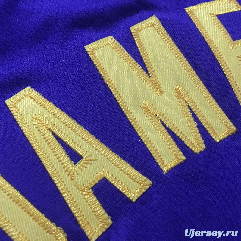 Men's LeBron James Purple Retro Classic Team Jersey