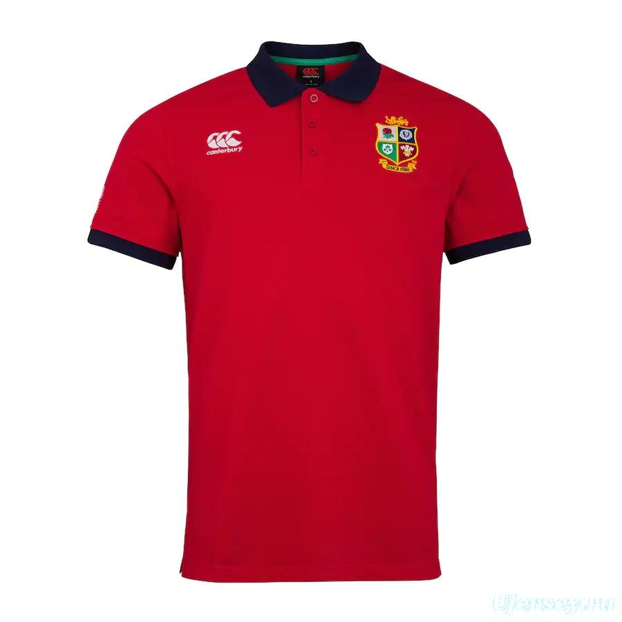 British &amp; Irish Lions Mens Home Nations Polo Shirt - Red