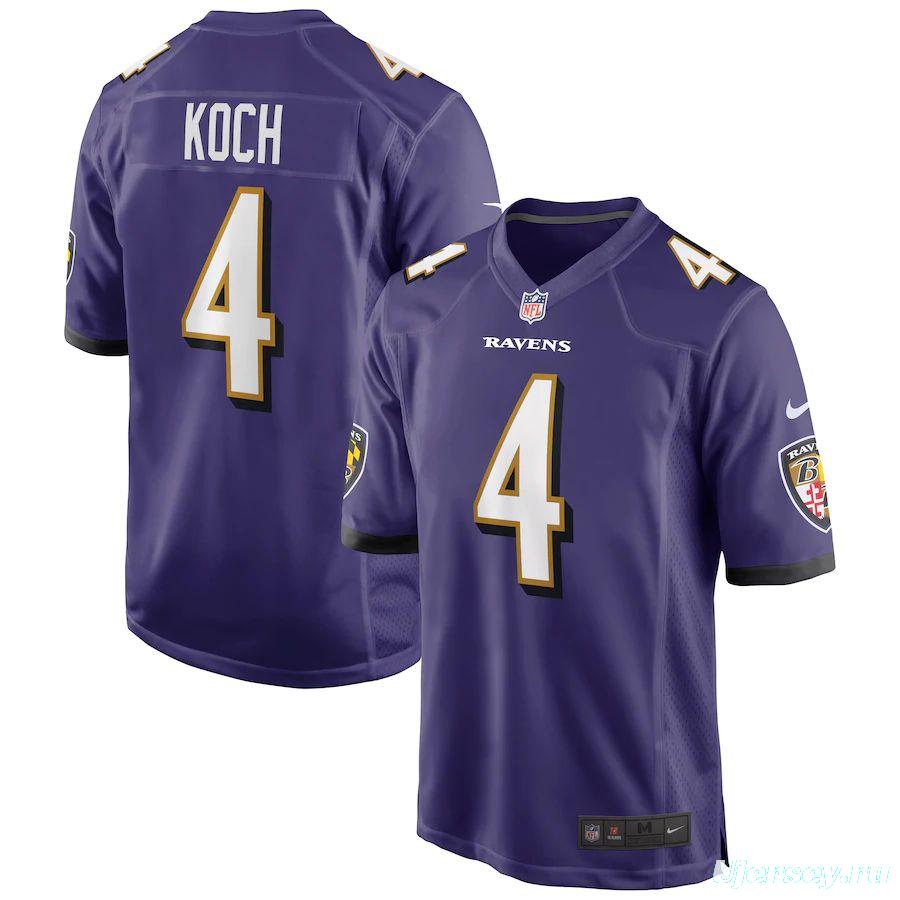 Men's Sam Koch Purple Player Limited Team Jersey