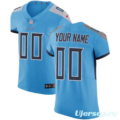 Men's Light Blue Custom Elite Team Jersey