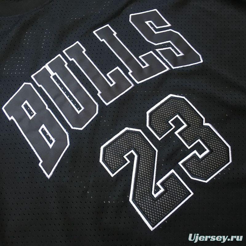 Men's Michael Jordan Black Retro Classic Team Short Sleeve Jersey