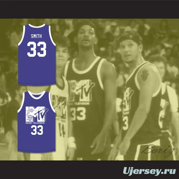 Will Smith 33 Basketball Jersey First Annual Rock N' Jock B-Ball Jam 1991