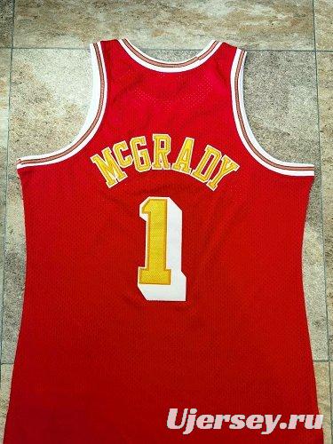 Men's Tracy McGrady Red Retro Classic Team Jersey