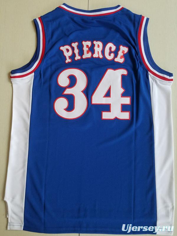 Paul Pierce 34 Kansas College Blue Basketball Jersey