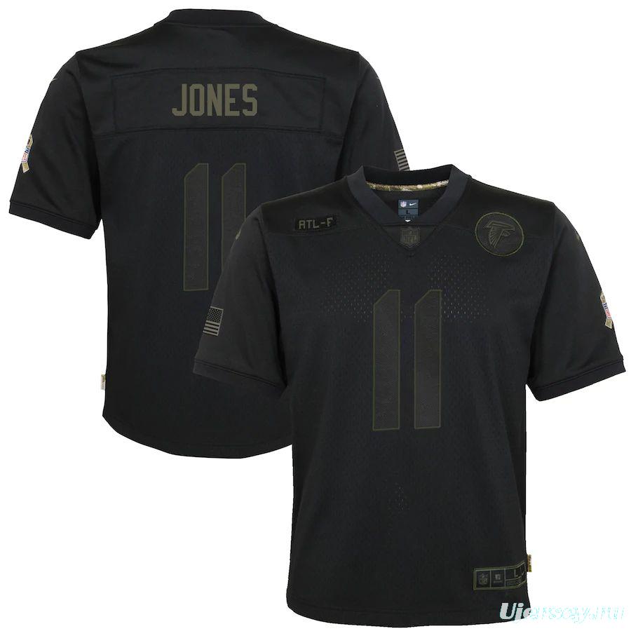 Youth Julio Jones Black 2020 Salute to Service Player Limited Team Jersey
