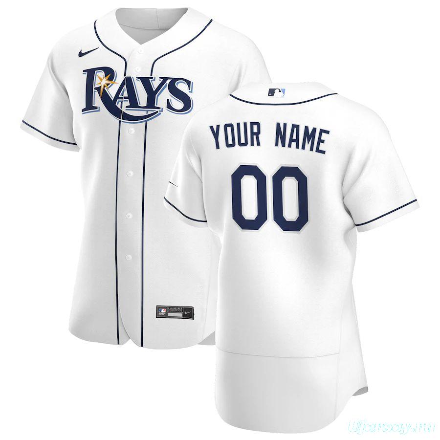 Men's White 2020 Home Authentic Custom Team Jersey