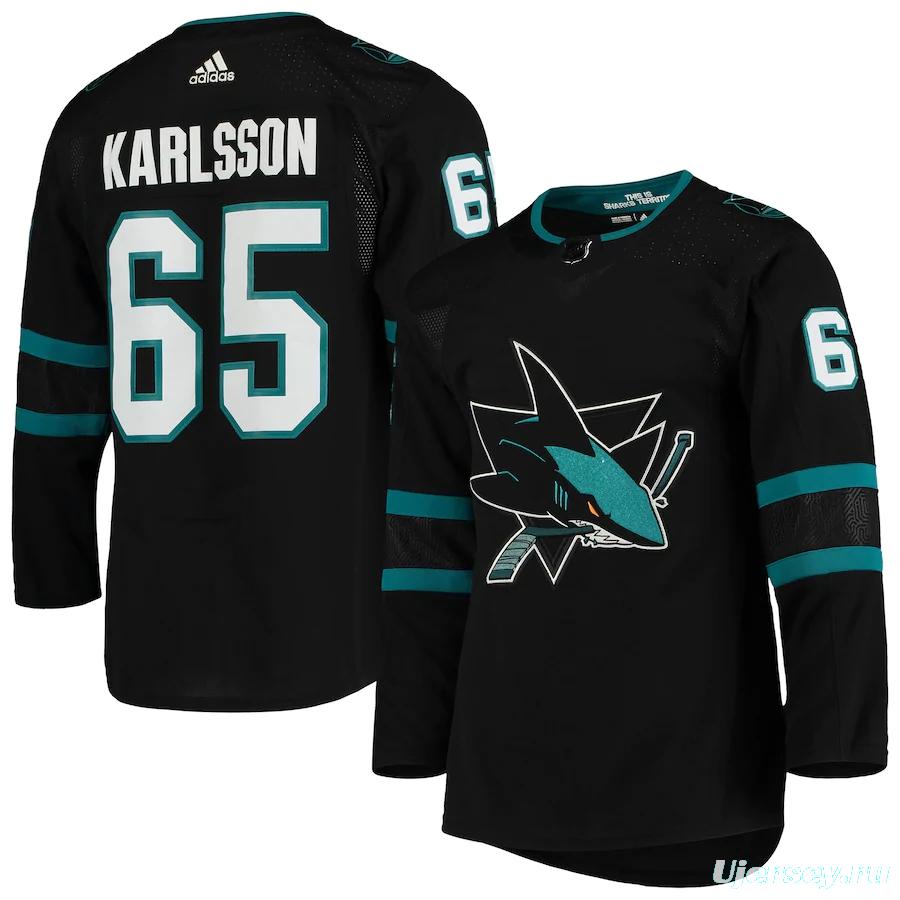 Men's Erik Karlsson Black Alternate Player Team Jersey
