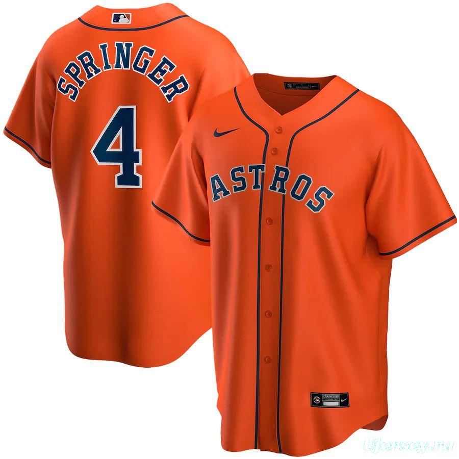 Youth George Springer Orange Alternate 2020 Player Team Jersey