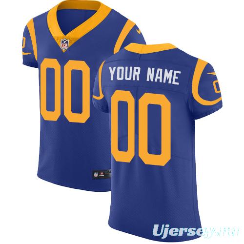 Men's Royal Alternate Custom Elite Team Jersey