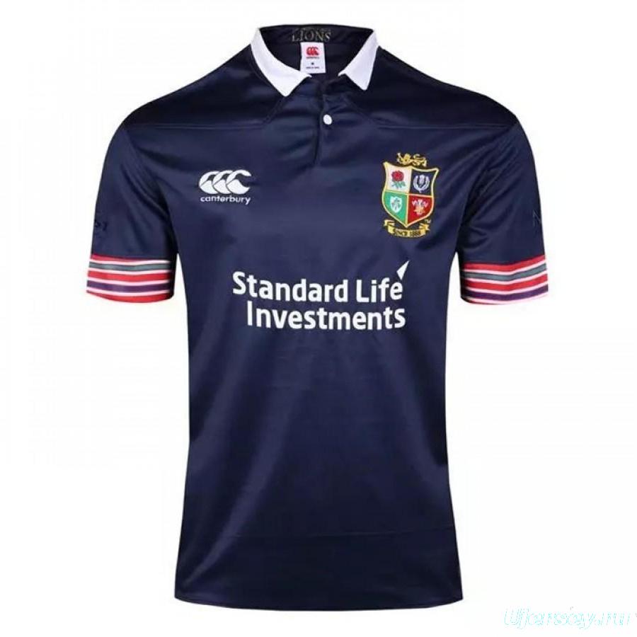 British &amp; Irish Lions Mens Training Pro Jersey Navy Blue