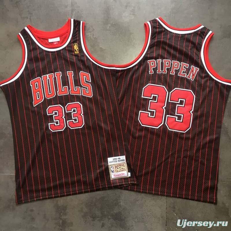 Men's Scottie Pippen Black Retro Classic Team Jersey