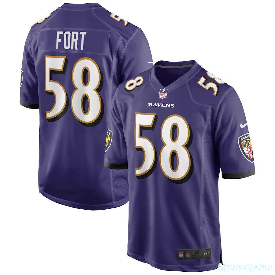 Men's LJ Fort Purple Player Limited Team Jersey