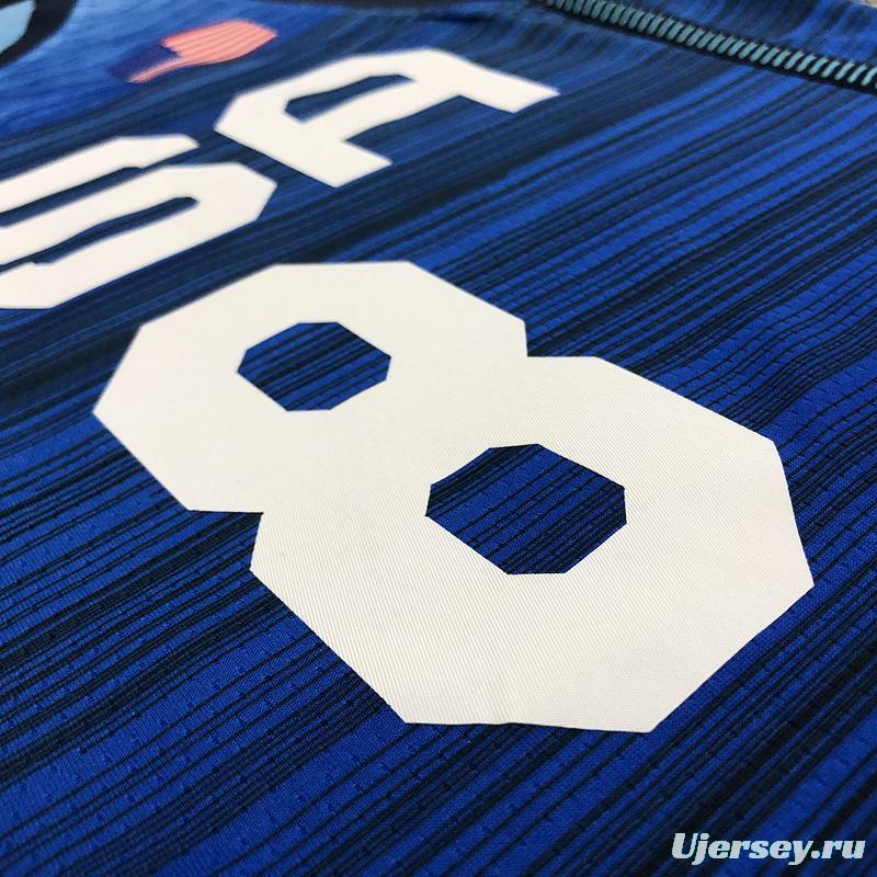 Thai Version Men's Khris Middleton Navy USA Basketball Player Jersey
