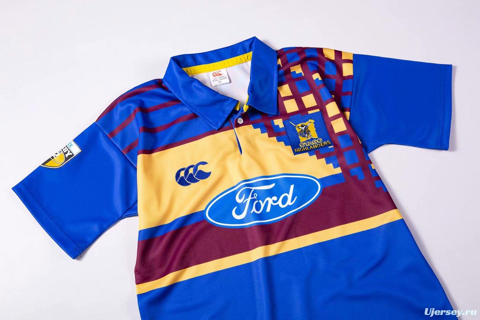 Otago Highlanders 1997-99 Men's Retro Rugby Jersey