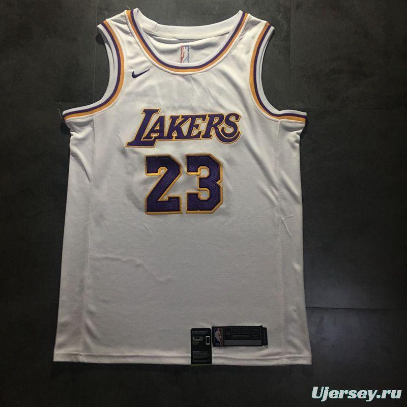 Men's LeBron James White Retro Classic Team Jersey