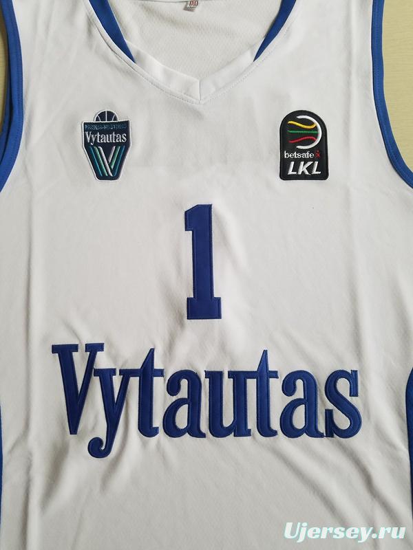 Lamelo Ball 1 Lithuania Vytautas White Basketball Jersey