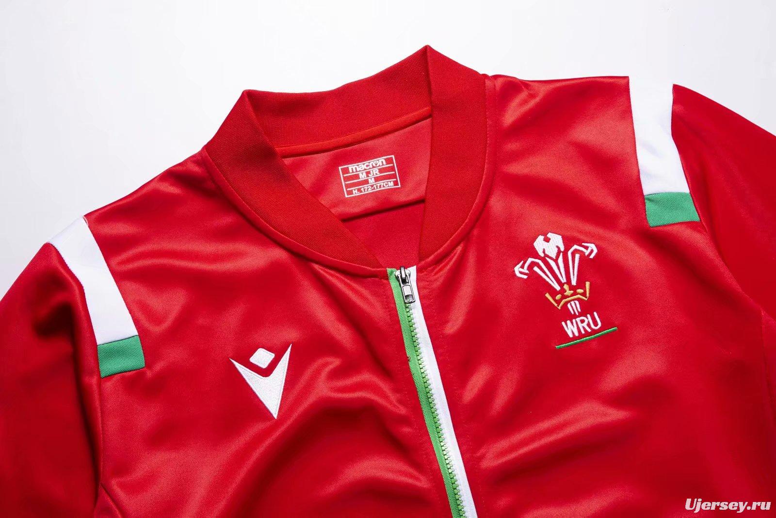 Wales 2021 Mens Anthem Rugby Jacket