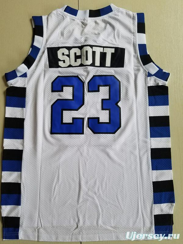 Nathan Scott 23 One Tree Hill Ravens White Basketball Jersey