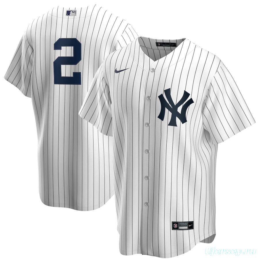 Men's Derek Jeter White&amp;Navy Team Jersey