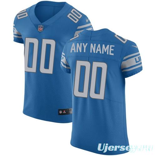 Men's Blue Custom Elite Team Jersey